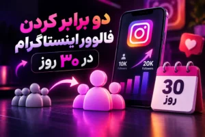 چگونه در ۳۰ روز فالوور پیج اینستاگرام خود را دو برابر کنیم؟